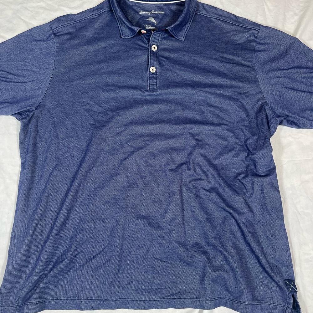 Tommy Bahama Men's Blue Polo Shirt. Golf shirt or casual dinner